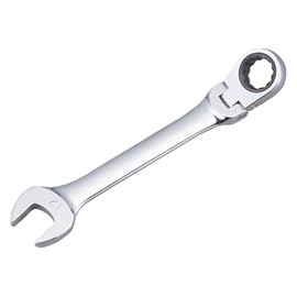TRUSCO TGR-C15F Gear Wrench Combination Flexible Combi, Dimensions 0.6 x 0.6 inches (15 x 15 mm), Length 6.7 inches (169 mm)
