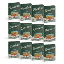 Bionaturae Elbow Pasta Noodles - Gluten Free Pasta Organic, Rice & Lentil Pasta, Kosher Certified, High Protein, Non-GMO Verified, USDA Certified, Gluten Free Pastas, Crafted in Italy - 12 Oz, 12 Pack