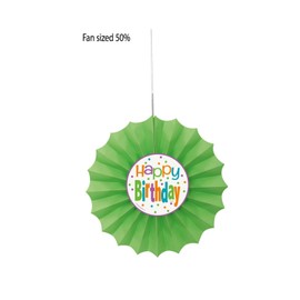 Unique Green Fan Dots Birthday Party Hanging Party Decoration Lime Green Dots