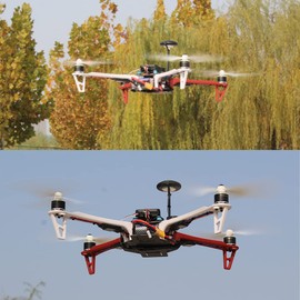 HAWK'S WORK F450 Armazón de Drone, 450mm Wheelbase Quadcopter Frame Kit con aterrizaje Skid Gear (Pre-soldada)