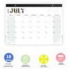 Desk Calendar 2025-2026 with Clear Waterproof Cover 17 x 12