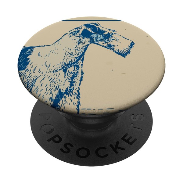 Wire Fox Terrier Vintage Art Dog Vintage Art PopSockets with