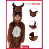 Smiffys Brown Reindeer Costume with Hooded Onesie