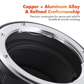 K&F Concept M18105 Nikon G-NEX High Precision Lens Adapter Ring with Aperture Ring Nikon G Adapter Lens Adapter for Nikon G/F/AI/D Lens to Sony E-Mount/NEX Camera