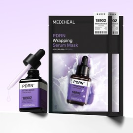 Mediheal PDRN Serum 40ml + 2 wrapping serum masks 메디힐 피디알엔 세럼 40ml+랩핑 세럼 마스크 2매