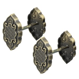 PATIKIL Door Hole Cover Plate, 2-5/8 Inch Zinc Alloy Deadbolt Cover Plate Door Reinforcement Plate for Door Hole Filling (Chrome Plated, 2 Set)