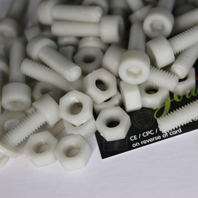 50 x Glass Filled Reinforced, Super Nylon Socket Head, M6