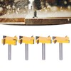 Spoilboard Surfacing Router Bit Set 4 Flute Rabbet Slot Flattening