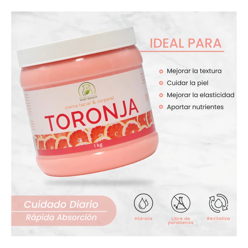 Crema Corporal Facial Toronja Kilo