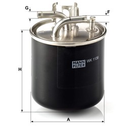 Original MANN-FILTER Fuel Filter WK 1136 – For Passenger Cars