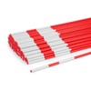 400 Pack 36" Hollow Plastic Reflective Snow Stakes, Flexible Driveway