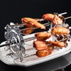 Rotisserie Skewer Set Stainless Steel Rotisserie Kabob Rods Grill for