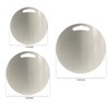 304 stainless steel cutting board mat, heavy-duty solid round double-sided