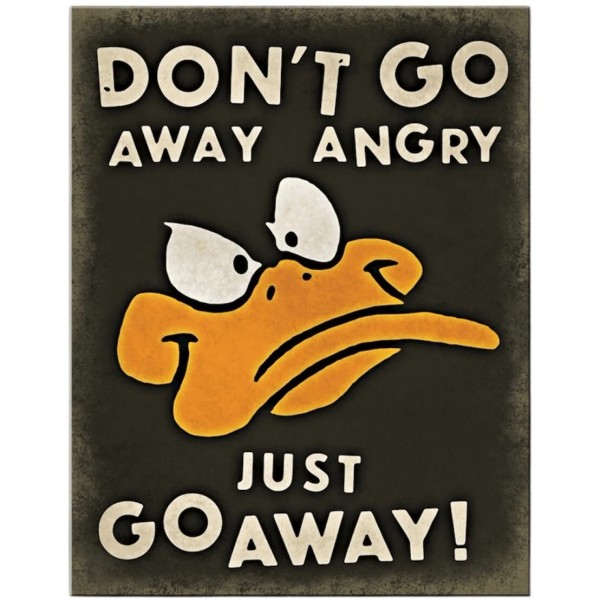 Vintage Retro Looney Tunes Daffy Duck Metal/Tin Sign Man Cave