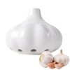 Acaino Ceramic Garlic Pot Garlic Storage with Lid and Ventilation