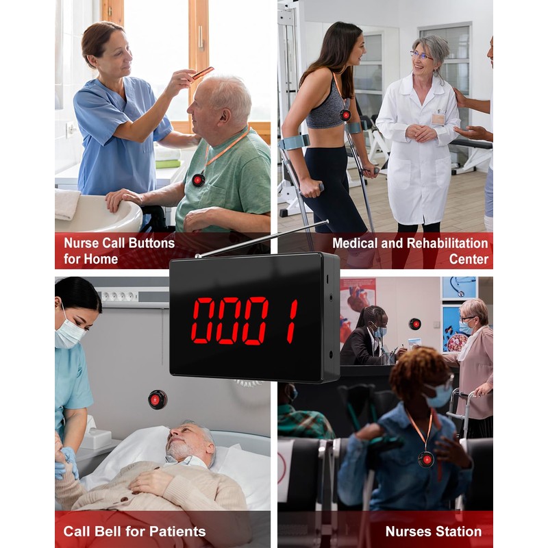 CallToU Wireless Calling System Caregiver Call Button Patient Call Bell
