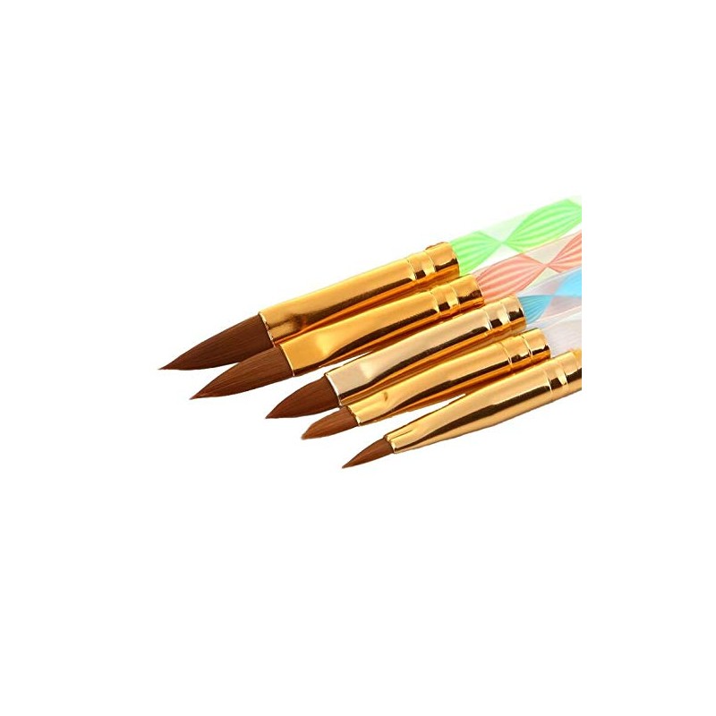 5Pcs UV Gel Acrylic Nail Brush Set for Nail Art