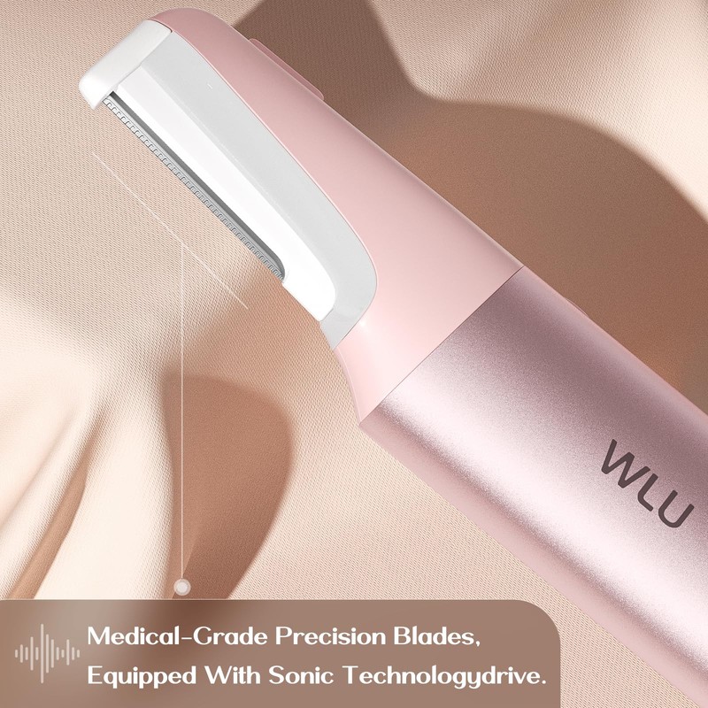 WLU Dermaplane Razor for Women Face with 10 Replaceable Blades,
