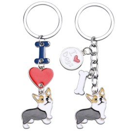 WEWAYSMILE Puppy Keychain,Dog Keychain,Cute Puppy Keychain,For Decor Car Keychain, Multicoloured (multicoloured H)