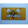 Unbranded Vintage Ski Doo Bee Snowmobile Logo Novelty License Plate