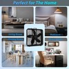 Comfort Zone Box Fan with Carry Handle, 20 inch, 3