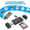 SD Card Reader, 3 Ports USB 2.0 Micro SD Card