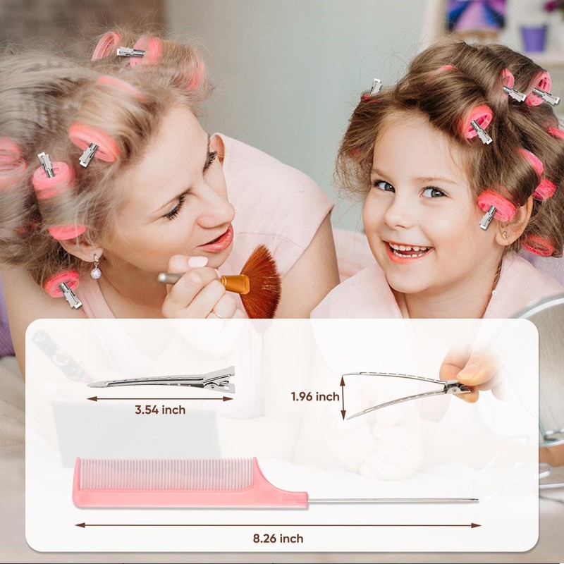 Hair Clips for Rollers,Pin Curl Clip,Metal Duck Billed Hair Clips