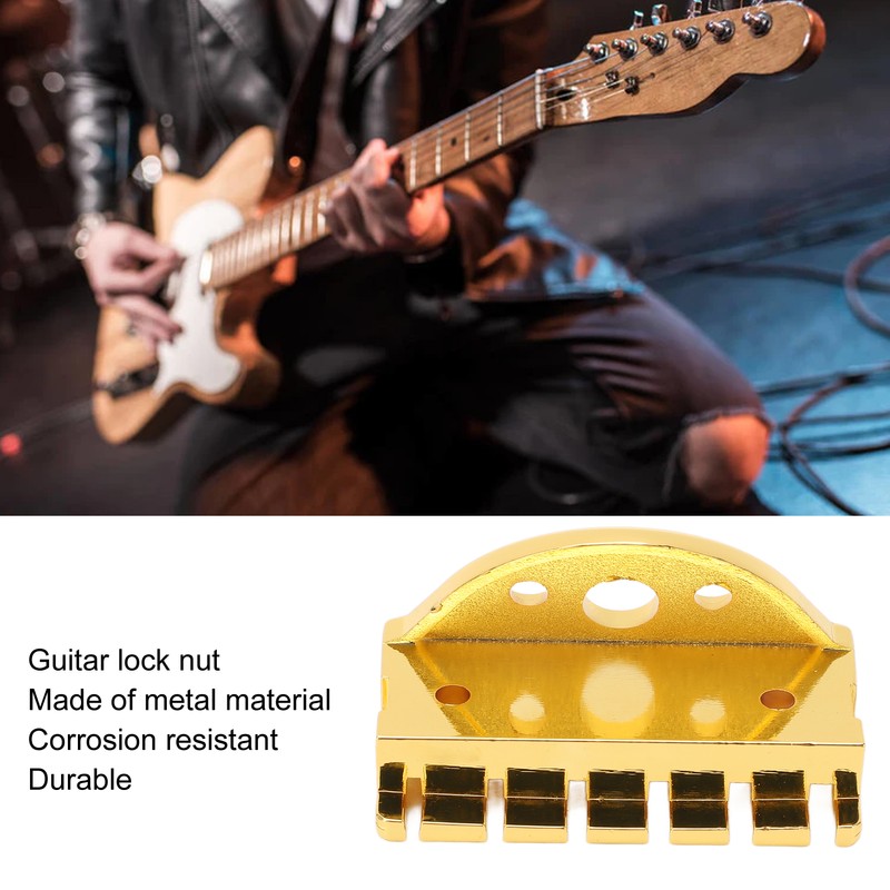 Guitar String Locking Nut Metal Guitars Accessory Corrosion Resistant with