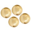 4Pcs Portable High Quality Double Layer Gold Plating Golf Ball