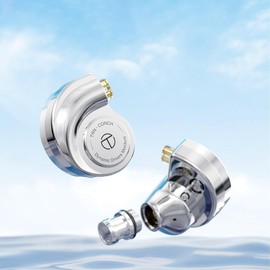 LINSOUL TRN Conch 1DD In-Ear Earphones, 0.4 inch (10 mm) Upgraded Dynamic Driver, Recabled, QDC Like Connectors, Deep Bass, Ergonomic Design, Dedicated Tuning Technology, Easy to Drive, HIFI Chinese