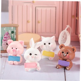 SUPVOX 8Pcs Cute Animal Figurines for Desktop Decoration Adorable Miniature Statues for Micro Landscape Garden and Balcony Fine Workmanship with Delicate Details