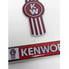 KW kenworth kw emblem metal truck semi chrome set red