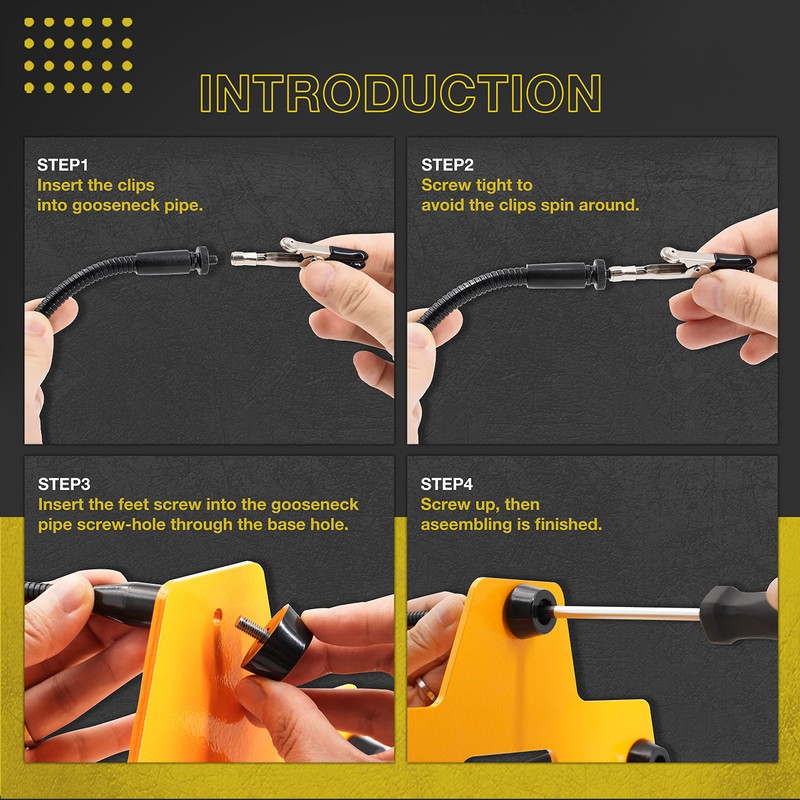 KOTTO Third Hand Professional Soldering Stand Tool PCB Holder Five