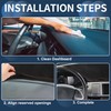 INFINAUTO Dash Cover, Center Console Non-Slip Dashboard Carpet Mat for