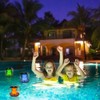TGKYK Solar Pool Lighting, 2 Pieces, 3 Colours, Solar Floating