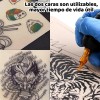 Piel Falsa Sintética Practica Tatuaje Cuero Flexible 5pzs F