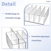 JINGHANGER Large Cash Organizer 8 Sections Clear Money Budget Tray