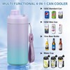 Can Cooler with Spout Lid 4-in-1Insulated Double Wall Vacuum Stainless