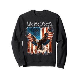 American Flag Patriotic Founding Fathers We The People USA Sweatshirt