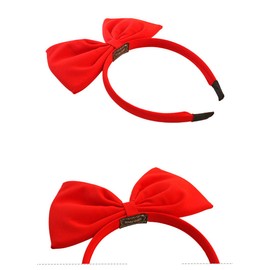 Bow Headband Headbands for Women Girls - Large Red Bow Headbands/Headwraps/Hairband/Headwear for Birthday Valentines Day Christmas Gifts Fashion Party Cosplay Costume Accessories Gifts Red 1 Pcs