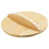 Elegant Craft AKB02036 Thick Sawara Wood Lid for 14.2 inches (36 cm), Sawara Wood, Made in Japan