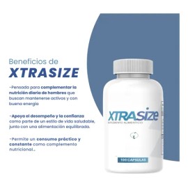 Xtra Size Suplemento Alimenticio 100 Caps Extracto De Maca Sin Sabor