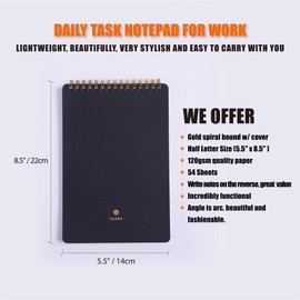 Call Log Notepad For Work With Action Items-Phone Call To Do List, Top Spiral 1:1 Meeting Notebook Is Great For Sales Managers, Team Leads - Keep Notes Organized During Note-Taking Process