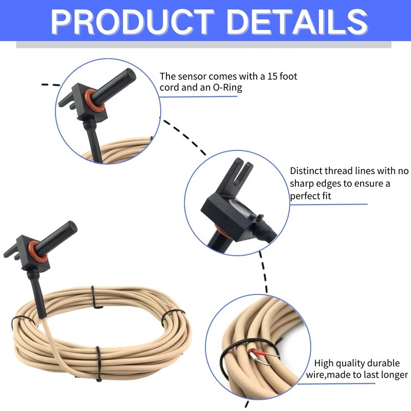 GLX-PC-12-KIT 10K Thermistor Temperature Sensor with 15-Feet Cable Water/Air/Solar Temperature