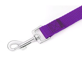 AmaGood Dog/Puppy Obedience Recall Training Agility Lead-15 ft 20 ft 30 ft 50 ft Long Leash-for Dog Training,Recall,Play,Safety,Camping (Purple, 15 F T)