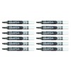 Pentel Maxiflo Dry Wipe Slim Chisel Tip Marker - Black