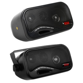 BOSS Audio Systems AVA6200 3 Inch Enclosed Box Stereo Speakers - 200 Watts (per pair), 3 Way, Full Range, Indoor, Outdoor, Marine, Sold in Pairs
