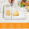 WarmHut Cheese Slicer Wire Cutter, Stainless Steel Cheese Cutter Board