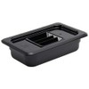 Vogue 1/4 Gastronorm Container 65mm 1.6 Litre Black Catering Food