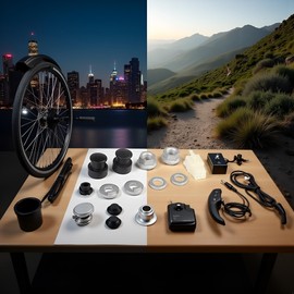 1 Set E-Bike Hub Motor Axle E-Bike Electric Bicycle Hub Motor Axle M12 Front Lock Nut/Lock Washer / /Nut Cover with 12mm Shaft Hubs Wheels and Accessories